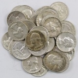 Lot of (40) 1964 Washington Quarters.