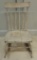 Antique Painted Wood Child's Rocking Chair