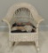 Antique Wicker Child's Rocking Chair