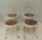 Set of 4 Antique Child's Ice Cream Chairs