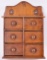 Antique Pine Wall Hanging Spice Cabinet