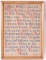 Antique Cross Stitched Prayer Sampler