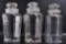 Group of 3 Antique Bunte Glass Apothecary /Candy Jars