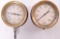 Group of 2 Antique Brass Gauges