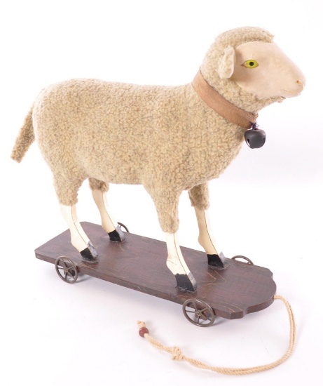 Antique Child's Pull Toy Sheep
