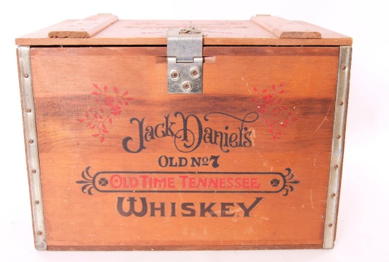 Jack Daniels Whiskey Advertising Wood Crate