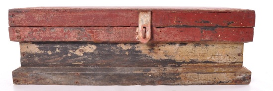Antique Painted Tool Box