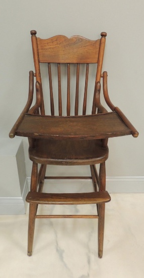 Antique Ash Bentwood High Chair