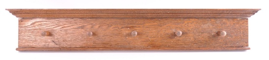 Antique Oak Coat Rack