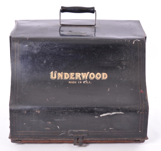 Antique Underwood No. 4 Typewriter with Case