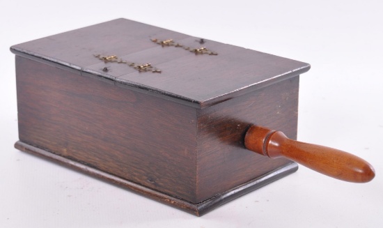 Antique Wooden Ballet Box with Voting Marbles