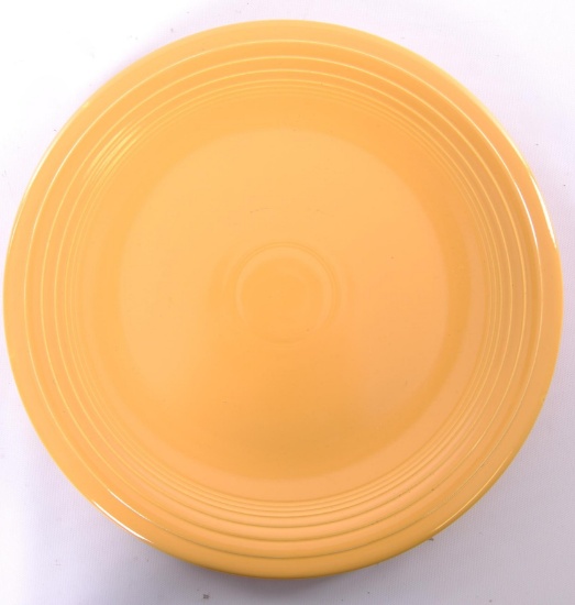 Vintage Fiesta Ware Large Yellow Chop Plate