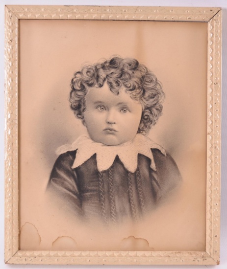 Antique Portrait of a Victorian Child