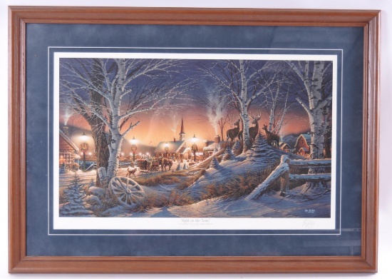"Night on the Town" Limited Edition Signed Terry Redlin Print with COA