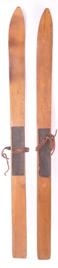 Pair of Antique Primitive Child's Skis