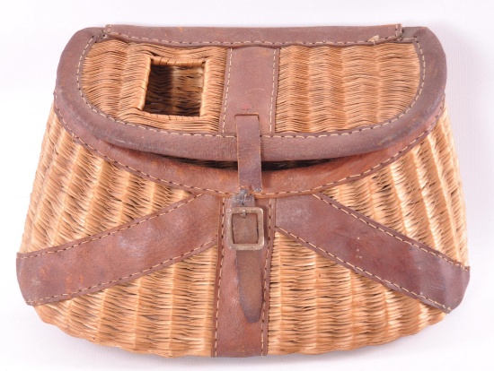 Antique Fly Fishing Creel Basket