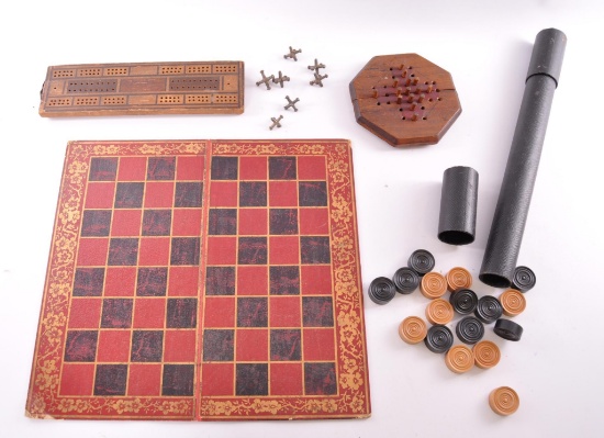 Group of Antique Board Games
