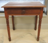 Antique Oak Single Drawer Side Table