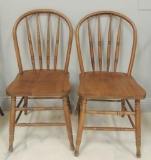 Group of 2 Bentwood Ash Chairs