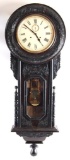 Antique New Haven Wall Clock with Pendulem Circa 1890