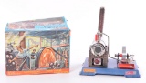 Vintage Wilesco Model D6 Toy Steam Engine with Original Box and Instructions