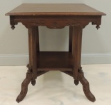 Antique Walnut Lamp Table