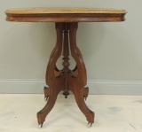 Antique Walnut Lamp Table