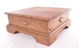 Antique Square Oak Step Stool