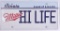 Miller High Life Advertising Oversized Illinois License Plate Metal Sign