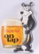Vintage Hamm's Beer Vacuum Formed Advertising Bear with Mug Sign
