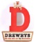 Vintage Drewrys Big D Advertising Plastic Beer Sign