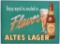 Vintage Altes Lager Advertising Cardboard Sign
