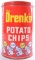 Vintage Mrs. Drenk's Potato Chips Advertising Tin