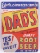 Vintage Dad's Root Beer Advertising Cardboard Sign