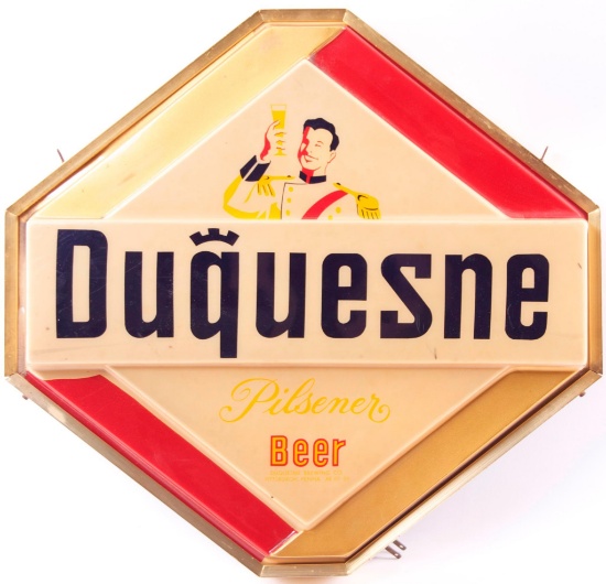 Vintage Duquesne Pilsner Beer Light Up Advertising Sign