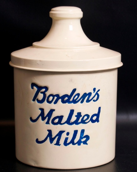 Vintage Bordon's Malted Milk Advertising Tin