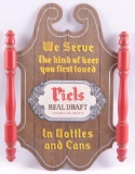 Vintage Piels Advertising Wood Beer Sign