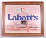 Vintage Labatt's Advertising Beer Mirror