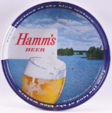 Vintage Hamm's Beer Advertising Metal Beer Tray