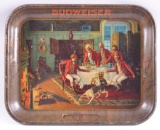 Vintage Budweiser Advertising Metal Beer Tray