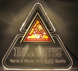 Vintage Blatz Light Up Advertising Beer Sign