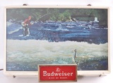 Vintage Budweiser Light Up Advertising Beer Sign