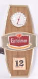 Vintage 1963 Gettelman Light Up Advertising Beer Calendar and Thermometer Sign