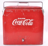 Vintage Coca-Cola Advertising Metal Cooler