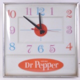 Vintage Dr Pepper Light Up Advertising Clock