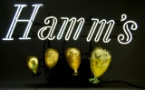 Vintage Hamm's Beer 1950's Floating Mugs Neon Sign