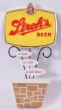 Vintage Stroh's Beer Advertising Plastic Sign