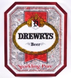 Vintage Drewrys Advertising Plastic Beer Sign