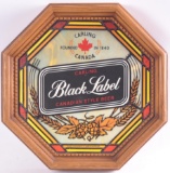 Vintage Black Label Advertising Plastic Beer Sign