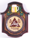 Vintage Blatz Vacuum Formed Advertising Beer Sign